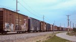 Box cars next to Old La Grange Rd